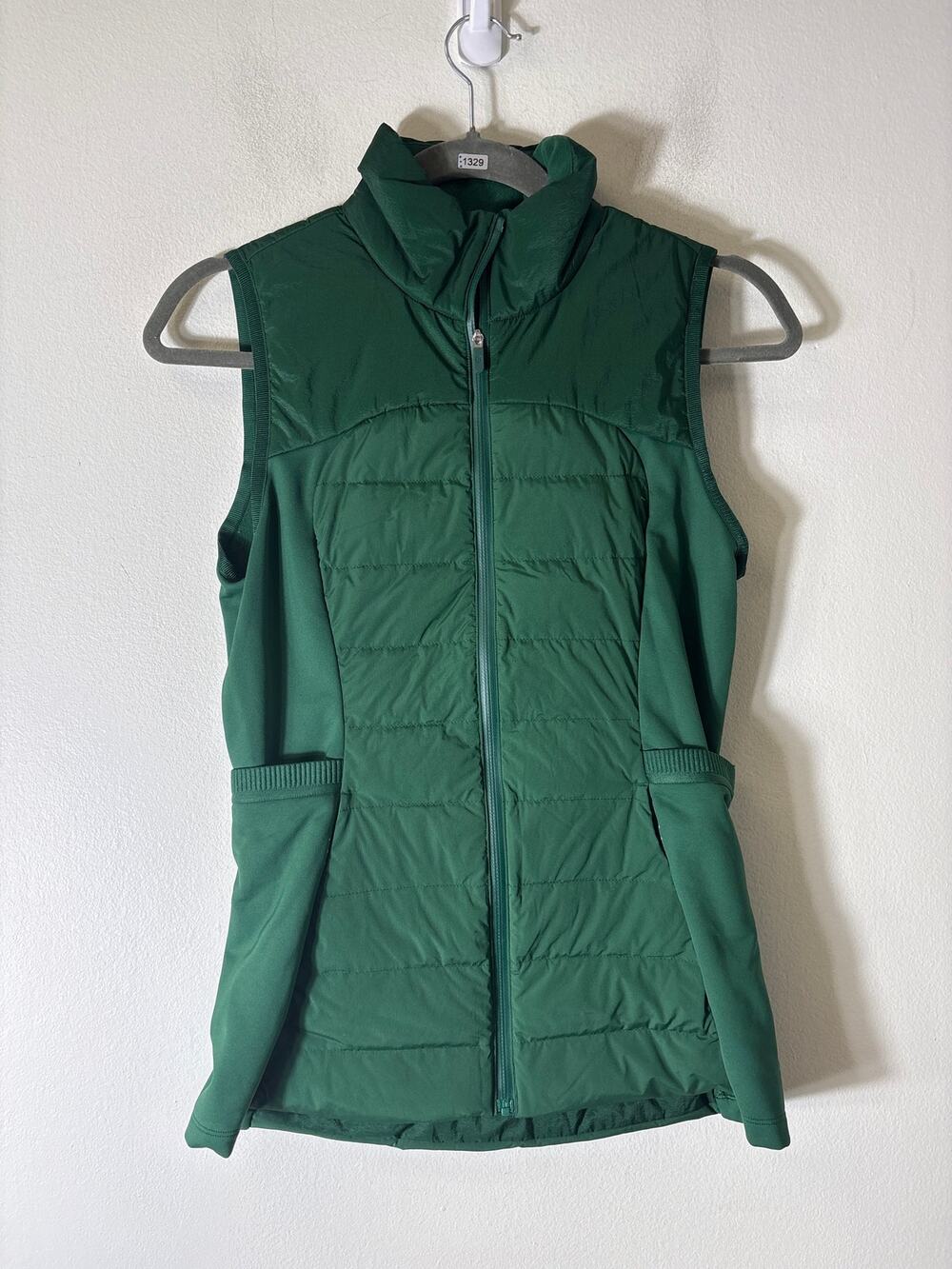 Lululemon Green Puffy Athletic Vest Sz $